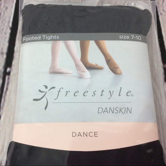 Freestyle by Danskin Girls' Black Tights Footed - Picture 3 of 13